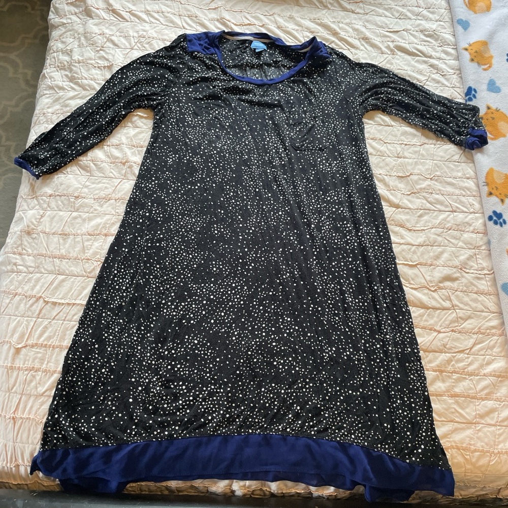 Simply Vera Vera Wang Black and Blue Nightgown